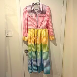 Beautiful dress with different colors worn only once